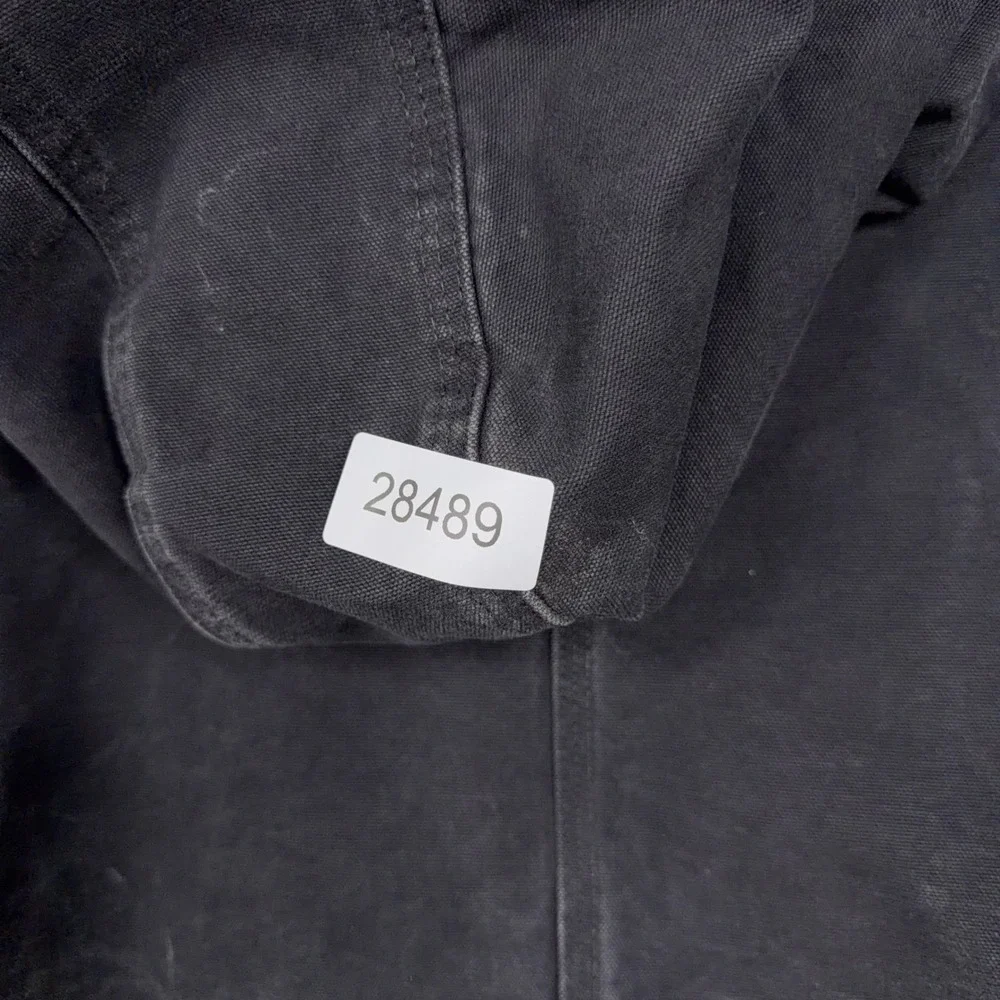 Carhartt Jacket Mens 2XL Tall Black Sandstone Detroit Sierra Workwear J141 Lined